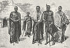 UGANDA. Natives of c1885 old antique vintage print picture