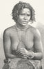 ETHIOPIA. Galla Girl c1885 old antique vintage print picture