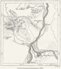 SUDAN. Confluence of 2 Niles, sketch map c1885 old antique plan chart