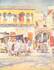INDIA. A bazaar, Delhi 1905 old antique vintage print picture