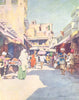 INDIA. A bazaar in Amritsar 1905 old antique vintage print picture