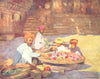 INDIA. At door of temple 1905 old antique vintage print picture