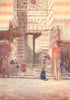 EGYPT. The bronze doors of El-Maristan El-Kelaun 1912 old antique print