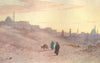 EGYPT. The Citadel and Cairo from the east 1912 old antique print picture