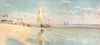 EGYPT. A Breezy day at Ayat 1912 old antique vintage print picture