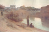 EGYPT. Evening at Fakus 1912 old antique vintage print picture