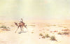 EGYPT. A Desert Courier; camel 1912 old antique vintage print picture