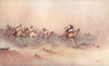 EGYPT. Storm-driven; camels 1912 old antique vintage print picture