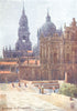 SPAIN. Santiago de Compostela. cathedral 1906 old antique print picture