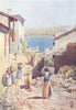 SPAIN. Rivadeo. An Approach to Harbour 1906 old antique vintage print picture