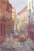 TOLEDO. Calle del Comercio, cathedral tower 1906 old antique print picture
