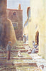 SPAIN. Caceres. Calle de Cuesta Aldana 1906 old antique vintage print picture