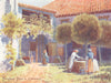 SPAIN. Pamplona. A Patio cathedral 1906 old antique vintage print picture