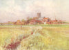 DORSET. Wareham Anglebury of Wessex Novels 1906 old antique print picture