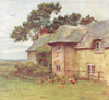 BUILDINGS. Cottages at Stoke 1906 old antique vintage print picture
