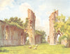 SOMERSET. Glastonbury Abbey 1906 old antique vintage print picture