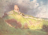 CORFE CASTLE. Corvesgate of Hand Ethelberta 1906 old antique print picture