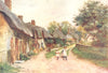 MORETON. Village Talbothays, Tess D'Urbervilles 1906 old antique print picture