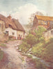 SUTTON. Mill Cottages Poyntz Overcome Trumpet-Maj 1906 old antique print