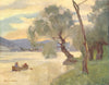 ROMANIA. Danube at Orsova 1909 old antique vintage print picture
