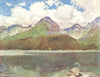 SLOVAKIA. Lake Strbske pleso in 1909 old antique vintage print picture