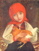 SLOVAKIA. Child Fowl, Tatra 1909 old antique vintage print picture