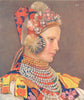 SLOVAKIA. Slovak girl in Attire 1909 old antique vintage print picture