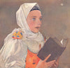 PORTRAITS. Slovak Woman singing a Hymn 1909 old antique vintage print picture