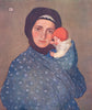 SLOVAKIA. Mother & Child at Mengusovce 1909 old antique vintage print picture