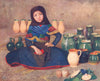 HUNGARY. Market girl, Kalocsa 1909 old antique vintage print picture