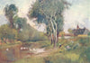 HUNGARY. A Convent Moat 1909 old antique vintage print picture
