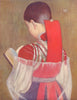 ROMANIA. Young girl of Zsdjar in Clothes 1909 old antique print picture