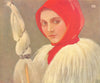 ROMANIA. Peasant Woman in her Guba, Kisbanya 1909 old antique print picture