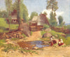 ROMANIA. A Romanian Homestead at Desze 1909 old antique vintage print picture