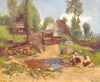 ROMANIA. A Romanian Homestead at Desze 1909 old antique vintage print picture