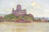 HUNGARY. Basilica of Esztergom(Gran)Danube 1909 old antique print picture