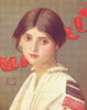 PRETTY LADIES. A Rumanian Maiden 1909 old antique vintage print picture