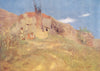 ROMANIA. A Gipsy's Castle, Transylvania 1909 old antique vintage print picture