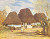 ROMANIA. Rumanian Cottages in Transylvania 1909 old antique print picture