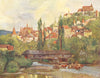 ROMANIA. Sighisoara(Schafsburg) 1909 old antique vintage print picture