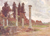 ROME. Library of Domitian, Palatine 1905 old antique vintage print picture