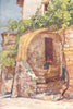 ROME. A Rustic House, Roman Campagna 1905 old antique vintage print picture