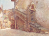 ITALY. Mediaeval House at Tivoli 1905 old antique vintage print picture