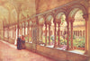 CHURCHES. Cloisters of Paul's-without-Walls 1905 old antique print picture