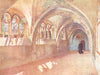 ROME. Cloisters in Sta Scholastica, Subiaco 1905 old antique print picture