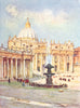 RELIGIOUS. St Peter's 1905 old antique vintage print picture