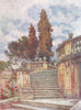 ROME. Steps of Church SS Domenico & Sisto 1905 old antique print picture