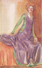 COSTUME. A Woman of reign Richard II 1377-1399 1926 old vintage print picture