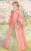 COSTUME. A Woman of reign Mary 1553-1558 1926 old vintage print picture