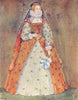 COSTUME. A Woman of reign Elizabeth 1558-1603 1926 old vintage print picture